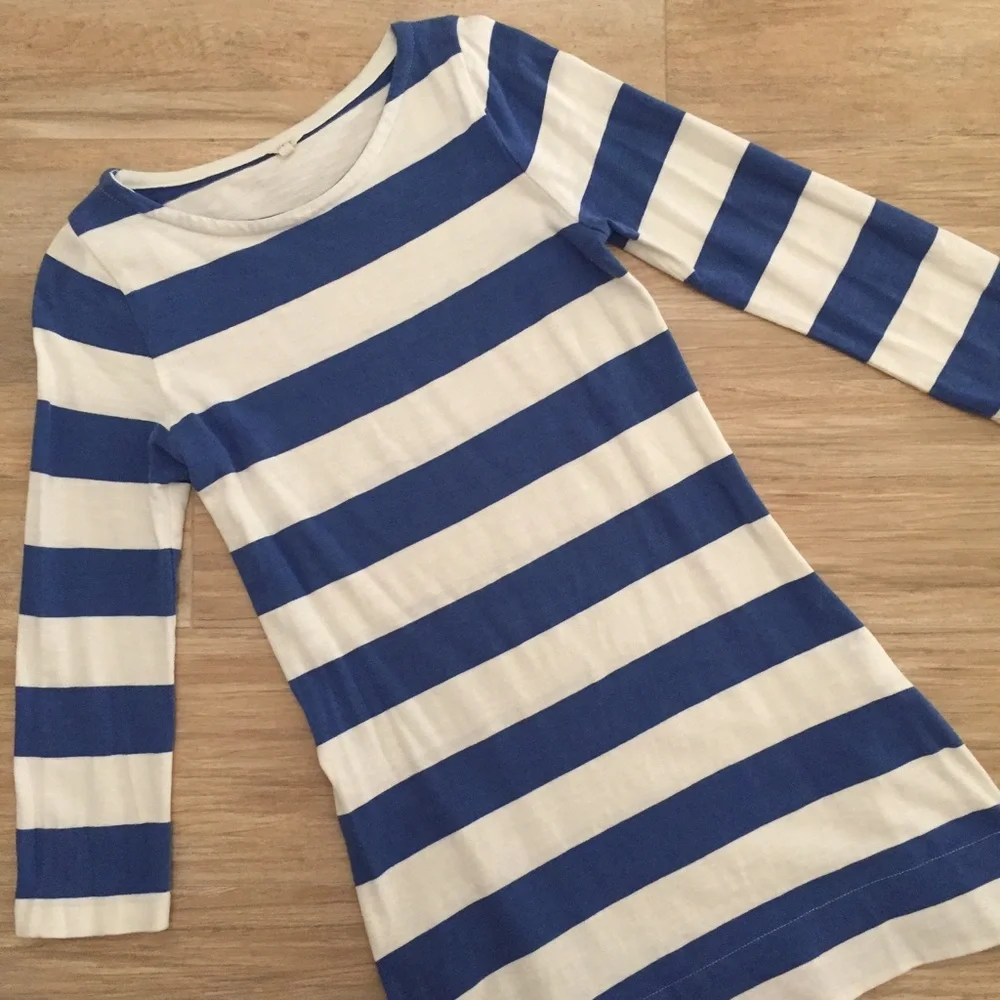 J. Crew blue white
